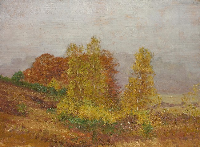 Allen Butler Talcott, Birch Grove
oil on panel, 12" x 16"
unsigned
ABT 118
$5,500