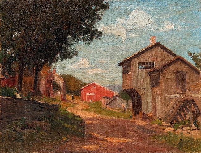 William S. Robinson, The Old Farm Road
oil on board, 9 1/4" x 12"
unsigned
JCA 5763
$2,200