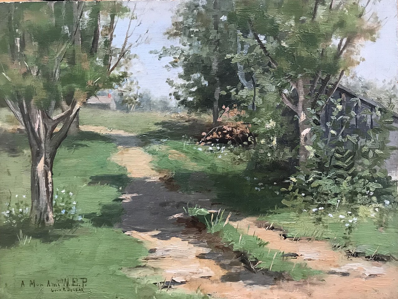 Louis Paul Dessar, Summer Path
oil on panel, 9"" x 12""
inscribed "A Mon Ami WEP" Louis P. Dessar, lower left
JWC 0119.73
$5,000