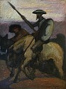 Eugene Higgins, Don Quixote
circa 1930, oil on canvas laid down on board