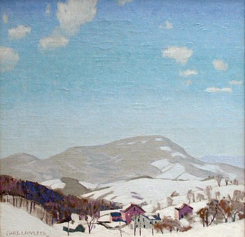 midcentury: Carl E. Lawless The Village in Winter