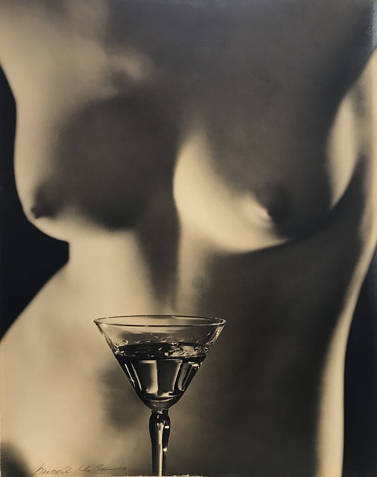 Wendall Macrae, Nude and Glass, c. 1935
bromoil gelatin silver print
signed
JCA 5510
$950