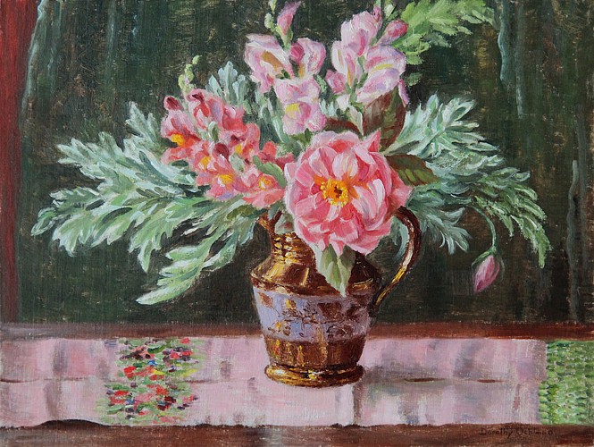 Dorothy Ochtman, Flowers in a Lustre Vase(#17)
oil on board, 12" x 16"
signed lower right
ERev 1015.01
