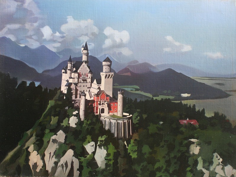 Priscilla Warren Roberts, Castle in the Mountains
oil on canvas, 18" x 24"
unsigned
JCA 5080
$9,500