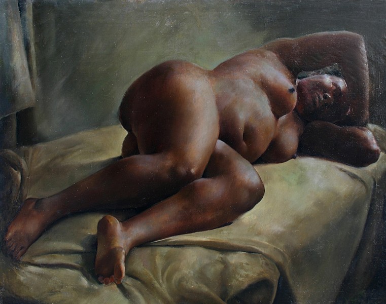 Priscilla Warren Roberts, Reclining Nude
oil on board, 12" x 16"
unsigned
JCA 4925
$20,000