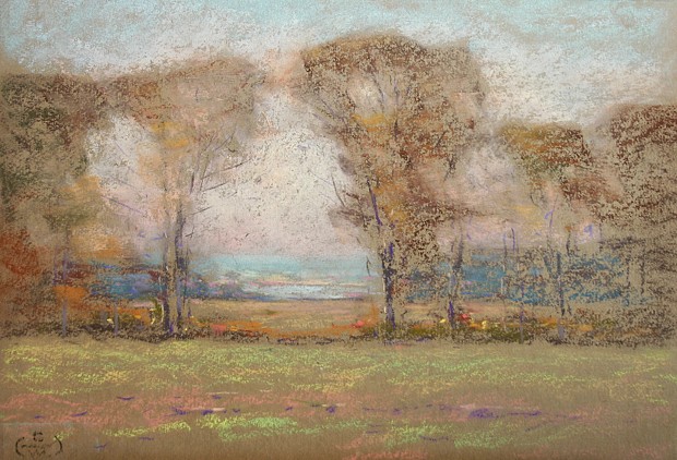 Henry Cooke White, In the Meadows
pastel on paper, 8" x 11 3/4"
estate stamped lower left
HCW 32
$3,500