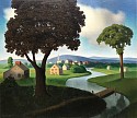 John C. E. Taylor, River Town
1936, oil on canvas