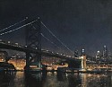 Michael Budden, Nocturne, Ben Franklin Bridge
oil on canvas laid down on panel
