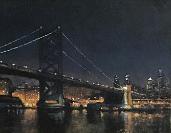 Michael Budden - Nocturne, Ben Franklin Bridge