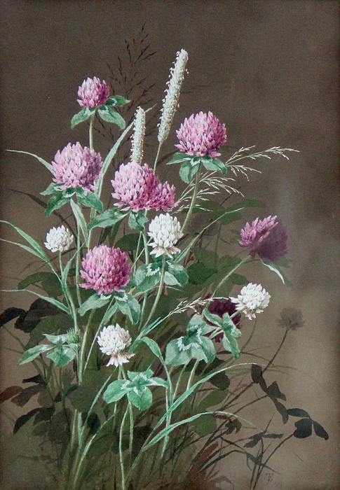 American School, Wild Clovers
gouache on brown paper, 10 1/2"" x 7 1/4"" sight size
JCA 5515
$2,800