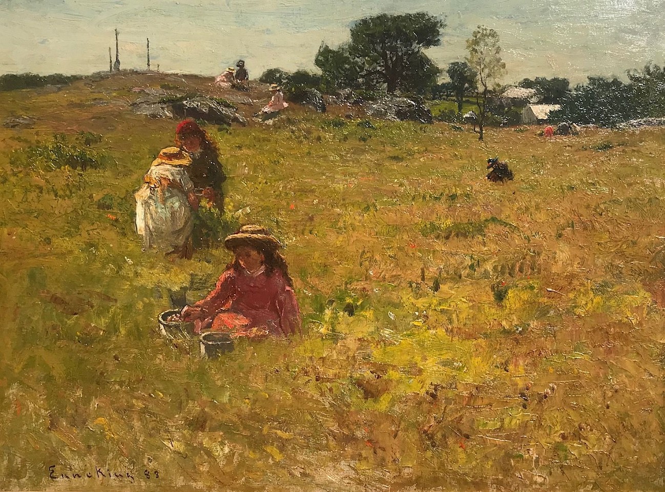 John J(oseph) Enneking, Berry Picking
oil on canvas, 18"" x 24""
DK 0519
$85,000
