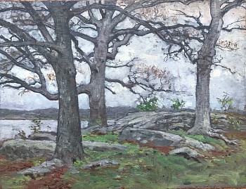 Allen Butler Talcott - Gray Day by the River