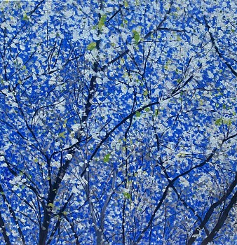 women artists: Angelita Surmon Dogwood Blooms Return