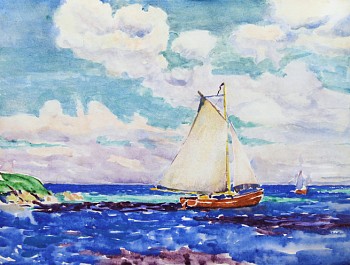 Work:&nbsp;Charles Henry Ebert Leaving the Harbor, Monhegan