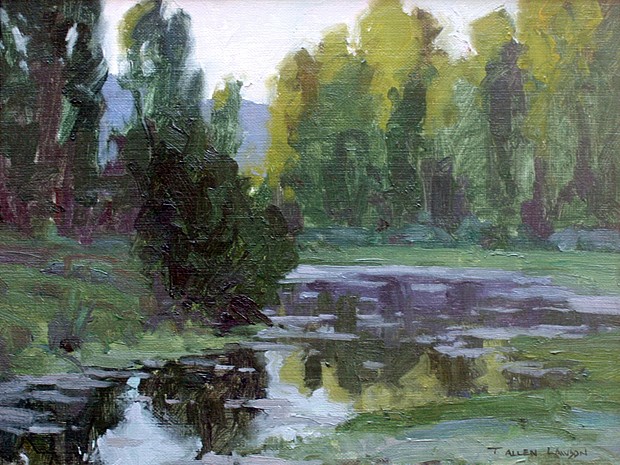 T. Allen Lawson, Nature's Mirror
oil on masonite, 9"" x 12""
signed lower right
JMM 08/07.08
$2,500