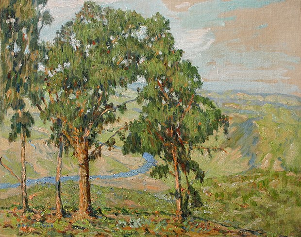 Helen Savier DuMond, Overlooking Desert Laguna
oil on board, 16"" x 20""
signed lower left
RH HD 163
$4,500