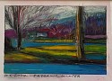 Helen Cantrell, Saybrook Winter
oil pastel on paper