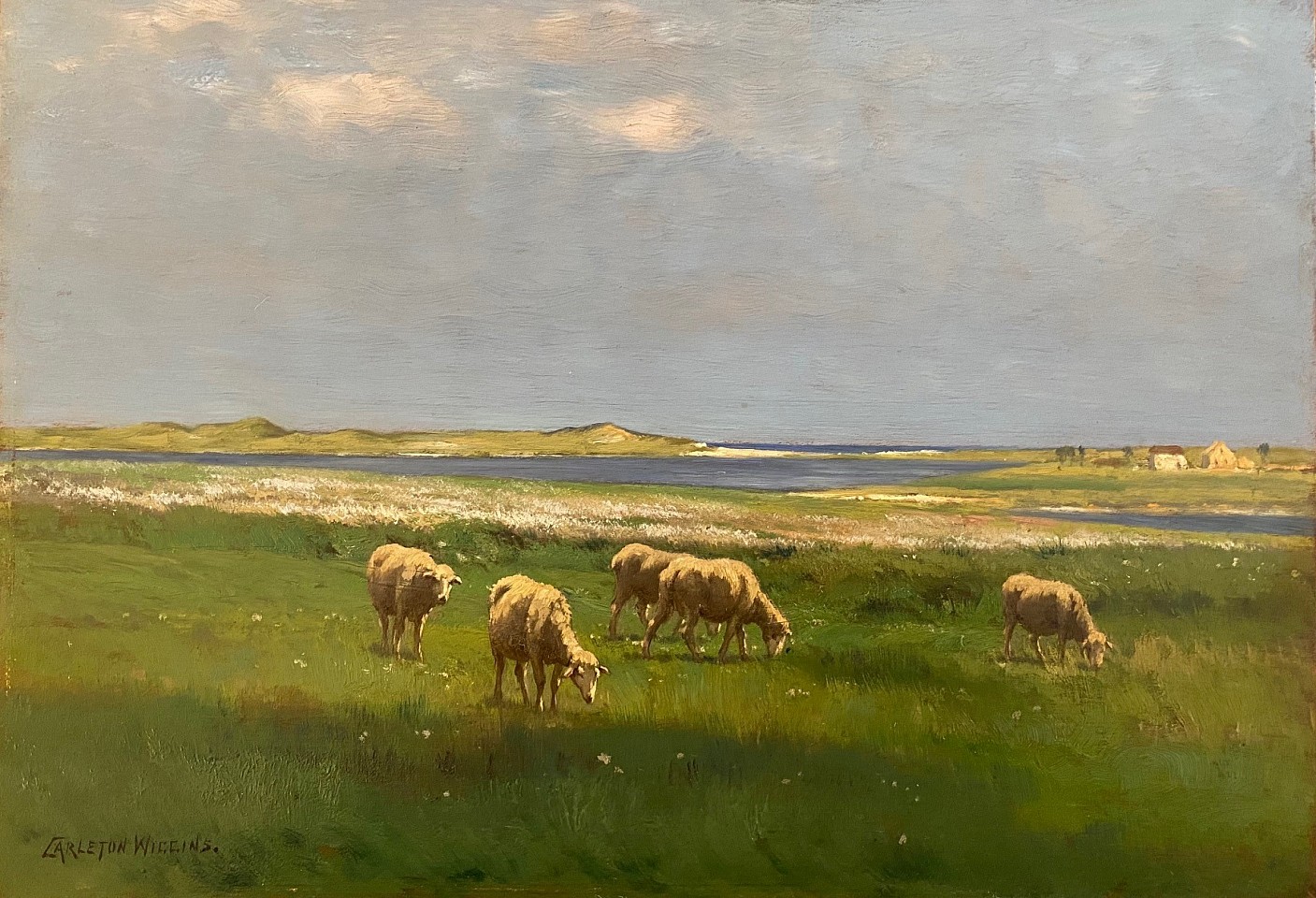 J. Carleton Wiggins, A Spring Landscape
oil on cradled panel, 12 1/2"" x 18""
JCA 6501
$5,500