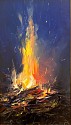 Ralf Feyl, Flames #1
oil on board