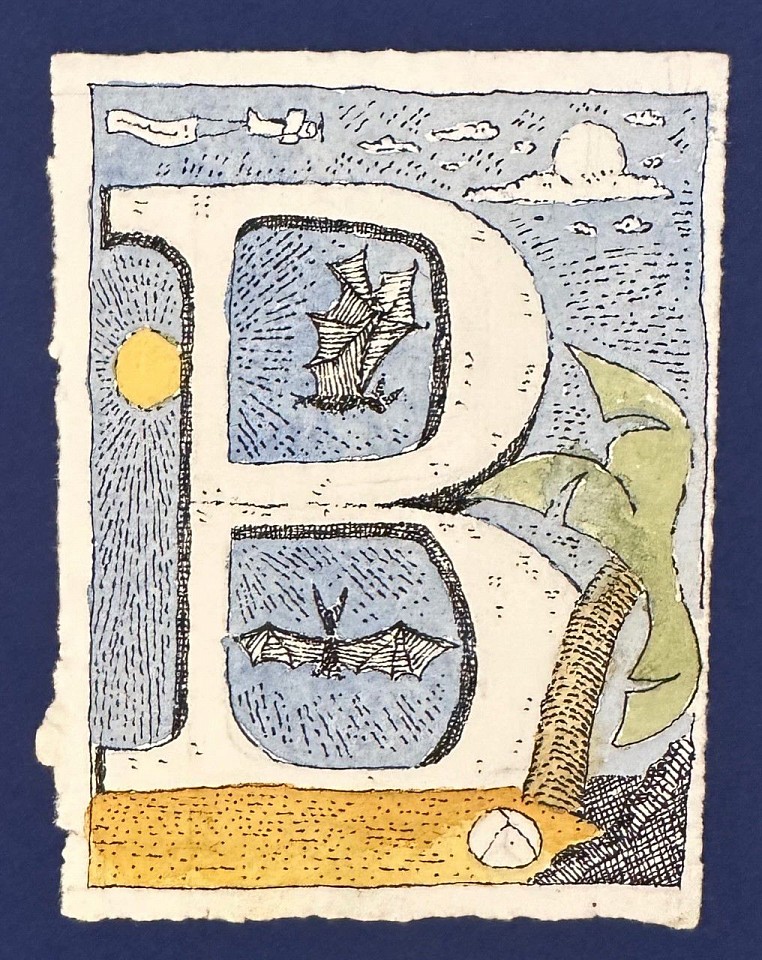 Samuel Swap, B""
watercolor on handmade paper, 4"" x 3""
SS 1123.02
$200