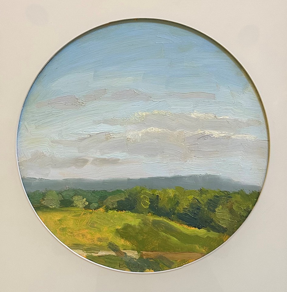 Robert M. Kulicke, Orchard Crest Farm, 1972
oil on board, 10 1/4"" diameter
CJE 0224.01
$5,500