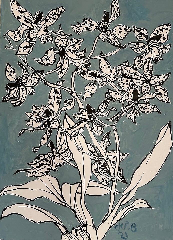 Christian Brechneff, Oncidium III
ink and oil on handmade paper, 29"" x 42""
CB 0324.28
$4,200