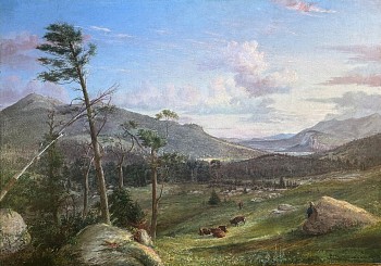 Charles DeWolf Brownell -&nbsp;Grazing in the Valley, New Hampshire, 1865