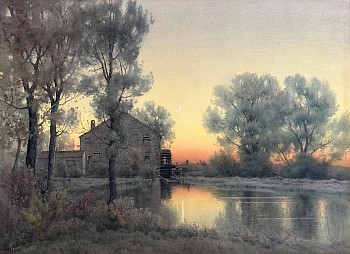 Henry Farrer -&nbsp;Summer Evening By The Mill, 1901