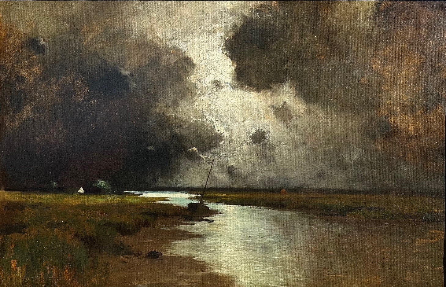 Bruce Crane, Moonlight Over the Marshes
oil on canvas, 24"" x 36""
CV 1019.01
$15,000