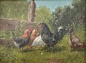 George Edward Candee, Chickens
oil on board