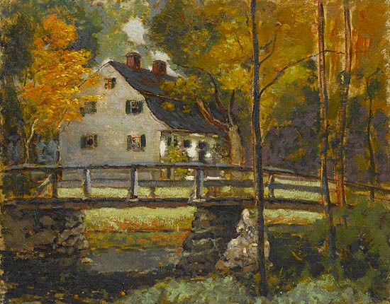 Charles Vezin, House and Bridge
oil on canvas board, 16"" x 20""
DV 08/04.04
$7,500