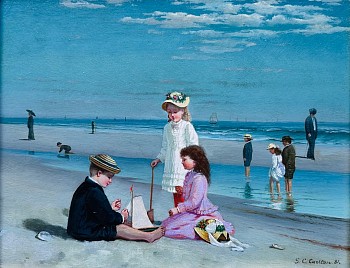 Work: Samuel S. Carr On the Beach, Coney Island, 1881