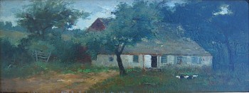 Work: Ada C(lifford) Murphy Chickens in the Farmyard