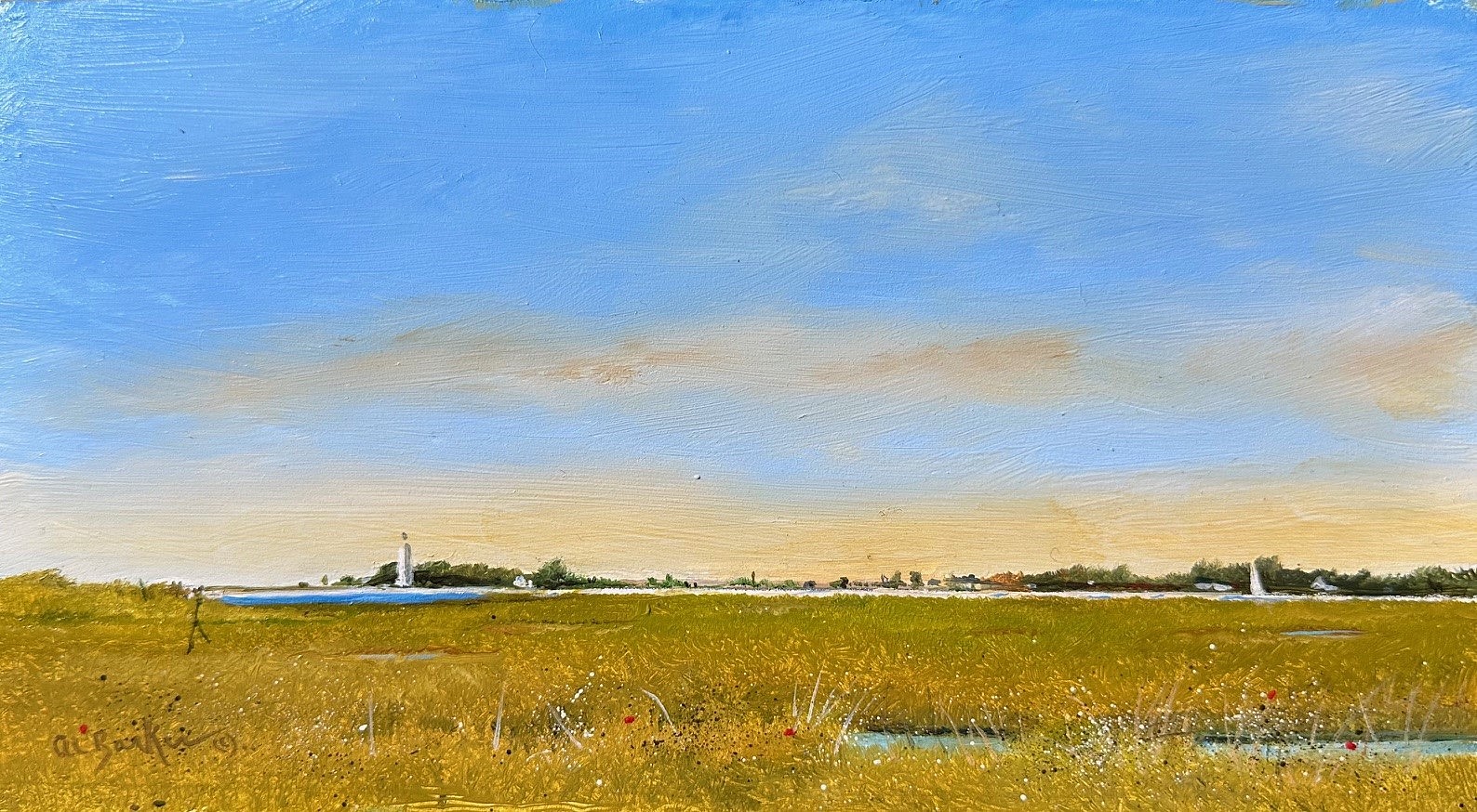 Al Barker, Old Saybrook Lighthouse
oil on panel, 5"" x 9""
AB1025.02
$675