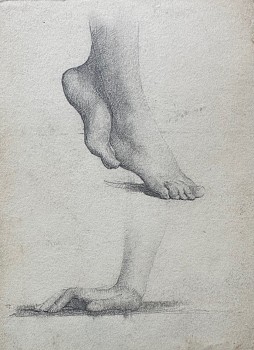 Work: Bertram G. Bruestle Feet and Hand Study