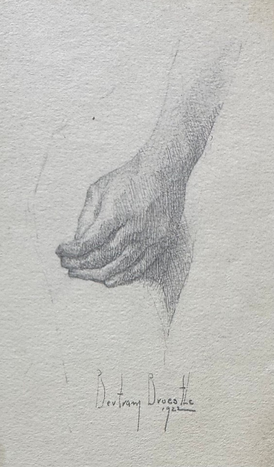 Bertram G. Bruestle, Hand Study
pencil, 6"" x 4""
JCA 6974.05
$350