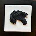 Paula Perlini, Horse Head I
clay and porcelain