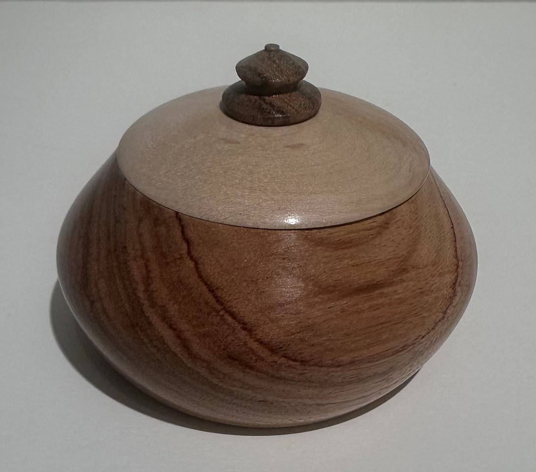 Michael Theise, Lidded Vessel VIII
Bocole and Maple, 3"" H x 3 3/4"" diameter
MTWood1125.08
$225