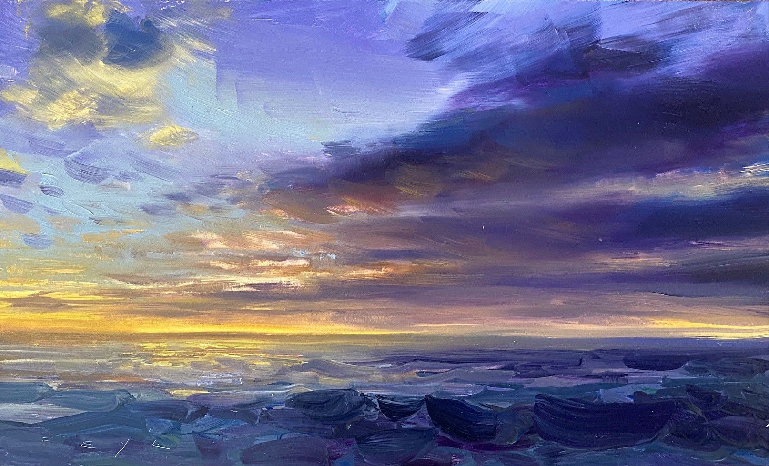 Ralf Feyl, Sundown 1
oil on board, 6"" x 10""
JCA 6721.01
$1,100