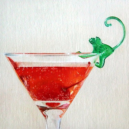 Oriana Kacicek, Shirley Temple
oil on board, 5"" x 5""
signed verso
JCA 5497
$400