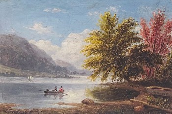 William Rickarby Miller -&nbsp;Black Mountain, Lake George, from Sabbath Day Point, 1871