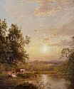Dewitt Clinton Boutelle, Sunset in the Catskills
1866, oil on canvas