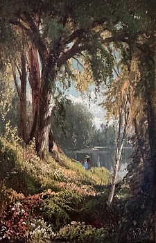 Work:&nbsp;Aaron Draper Shattuck Glimpse of the Lake