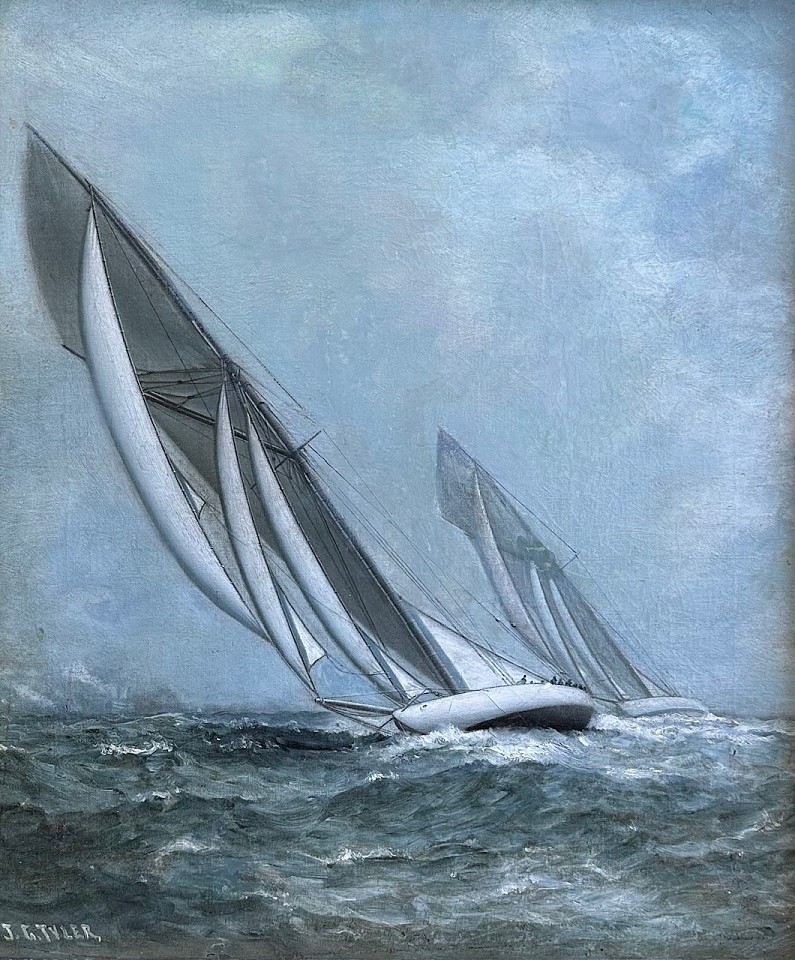 James G. Tyler, Racing
oil on canvas laid down on board, 20"" x 17""
JCA 6994
$3,500