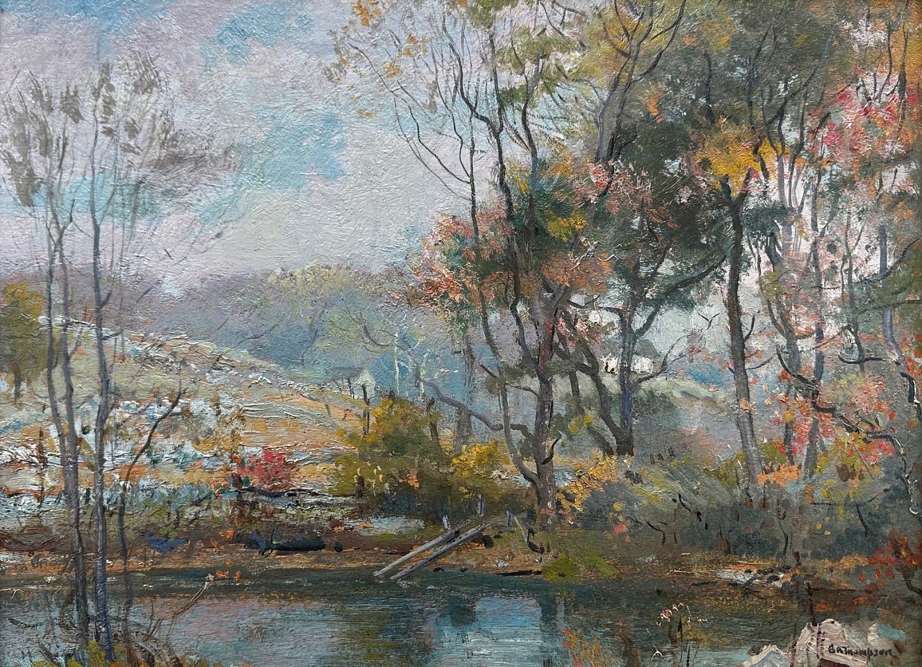 George Albert Thompson, Bindloss Pond, Mystic
oil on board, 12"" x 16""
AH 0326
$4,500