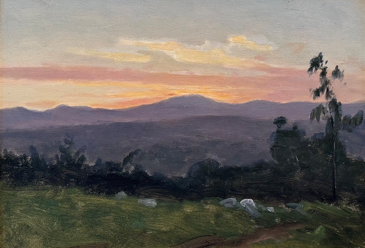 Lockwood de Forest, Evening
oil on paper, 9 1/2"" x 14""
MG 03
$7,500