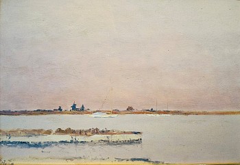 Work:&nbsp;Sailboats on Calm Water