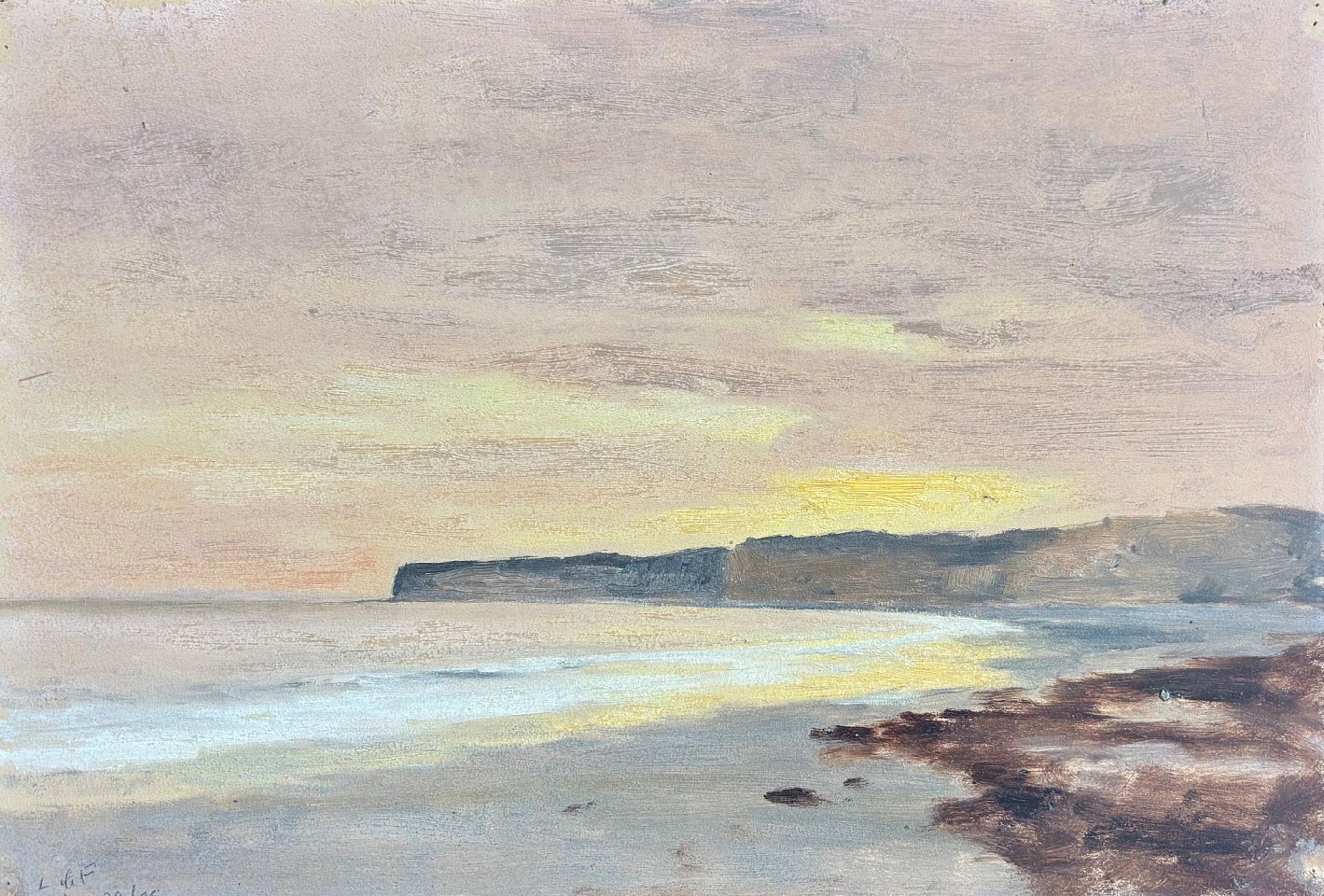 Lockwood de Forest, Beach Cliffs
oil on paper, 9 1/2"" x 14""
MG 20
$7,500