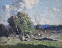 George M. Bruestle, Stony Pasture Lots
1916, oil on board