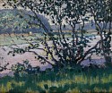 Lawton Parker, Looking Up The Liutenenant, Old Lyme
oil on board